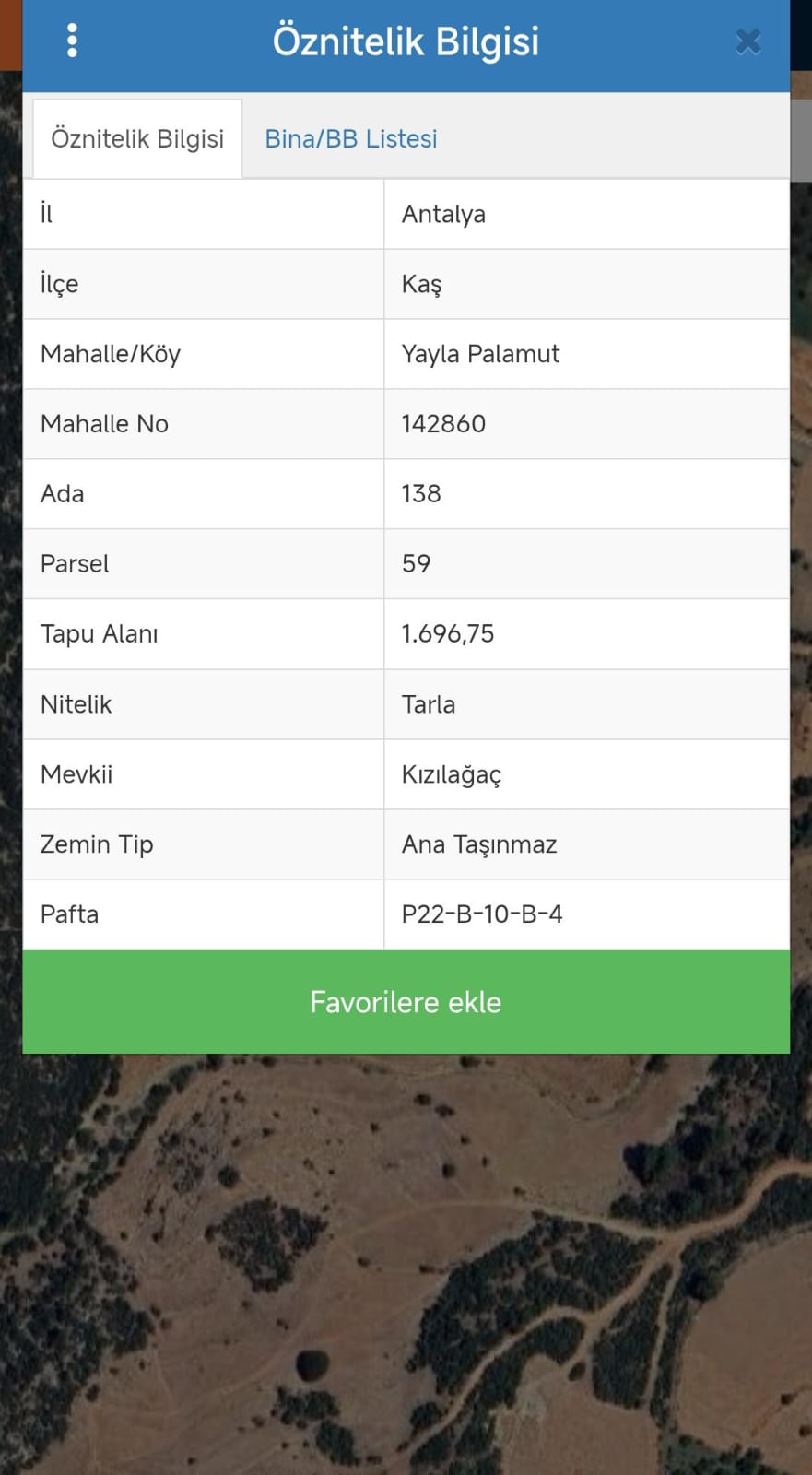 Antalya / Kaş / Yaylapalamut Mahallesinde 1.696 m² SATILIK TARLA  - ANTALYA KAŞ fotoğraf 2